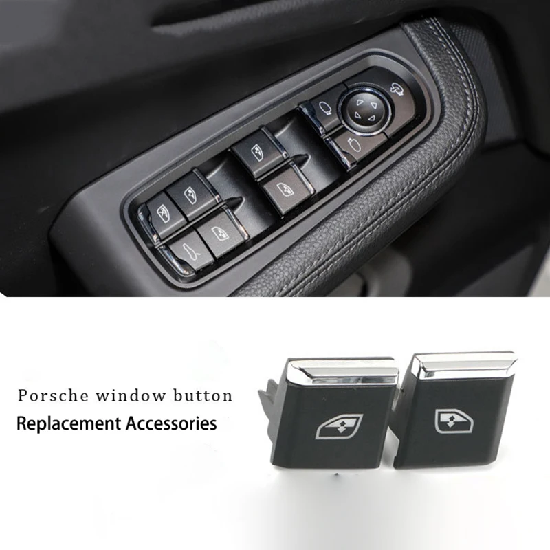 Car Window Button Driver Master Switch Cap Cover for Porsche Cayenne 2011-17 Panamera 2010-16 Macan 2014-20 Lifter Replacement