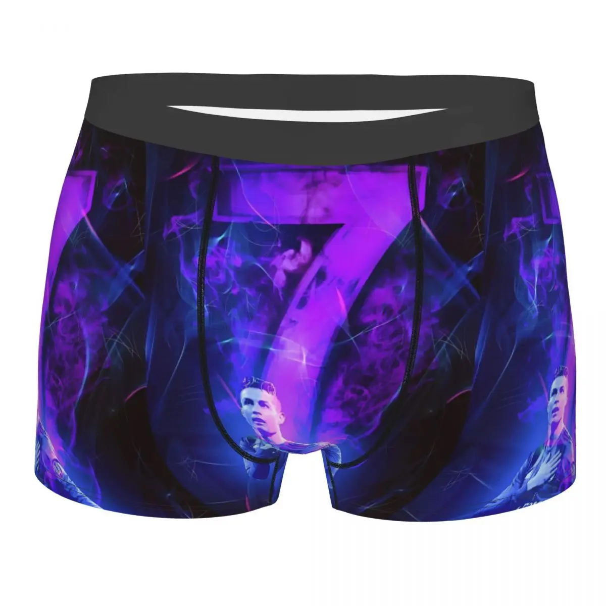 Men's Boxer Shorts Panties Football Legend CR7s Polyester Underwear Soccer Male Funny Plus Size Underpants