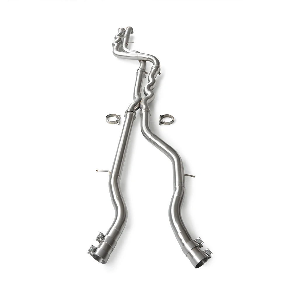

Mid pipe for BMW M3 M4 F80 F82 F83 S55 3.0T 2014-2019 With resonator ss304 car exhaust system equal length mid pipe