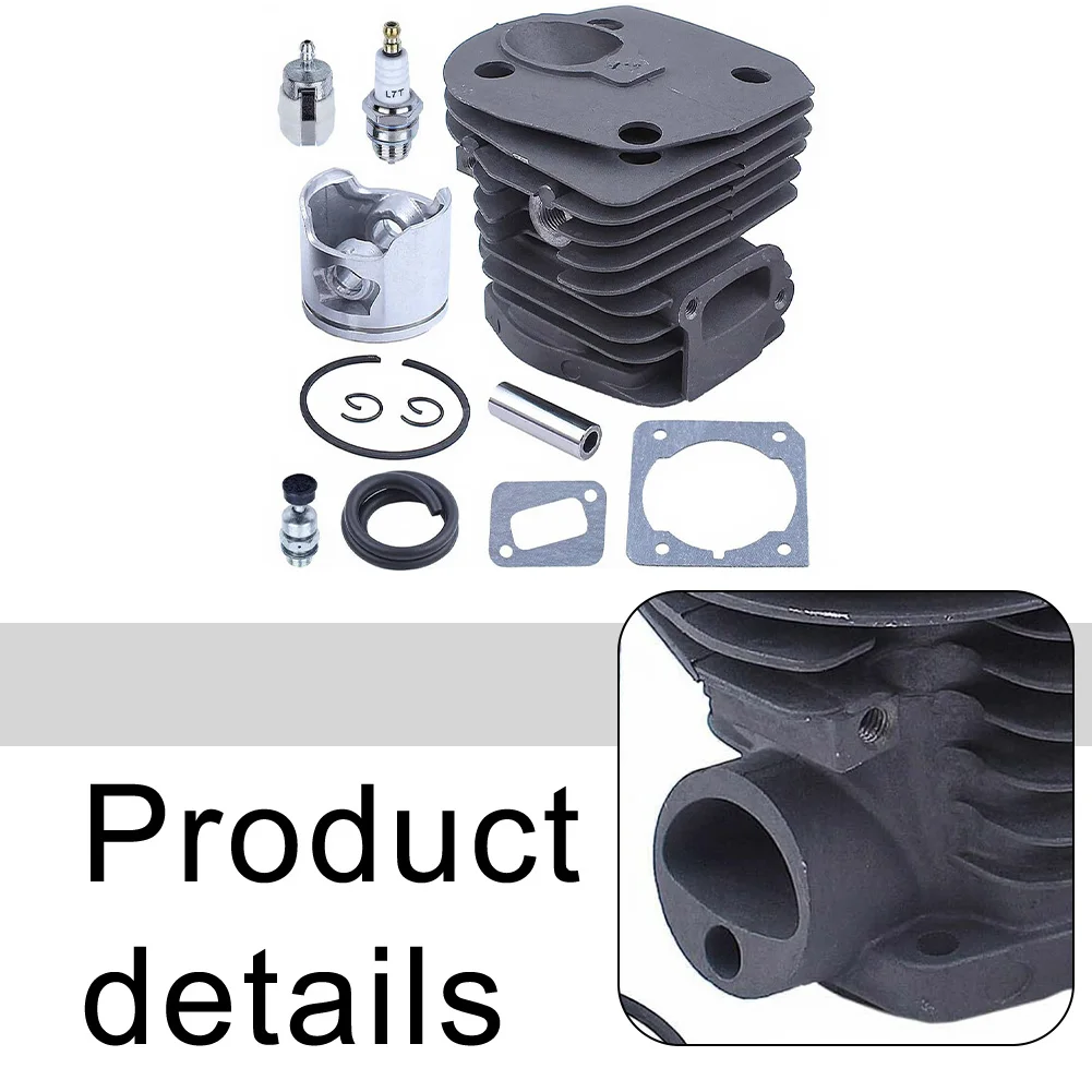 

45mm Cylinder for Piston Kit with Gasket and Compression Release Valve for 353 351 350 346XP 340 Chainsaw Service
