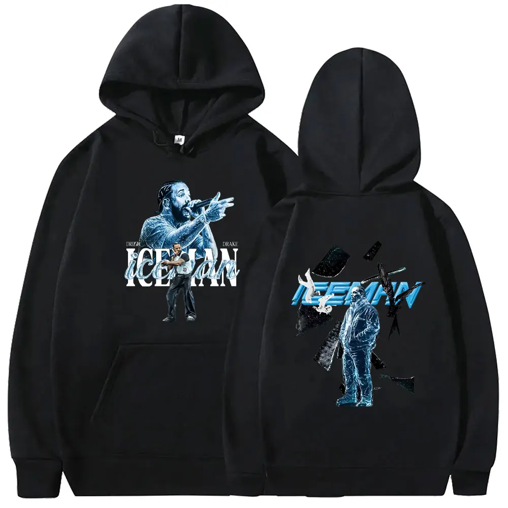 

Hot Rapper Drake ICEMAN Double Sided Print Hoodie Men Women Fashion Hip Hop Streetwear Men's Casual Oversized Pullover Hoodies
