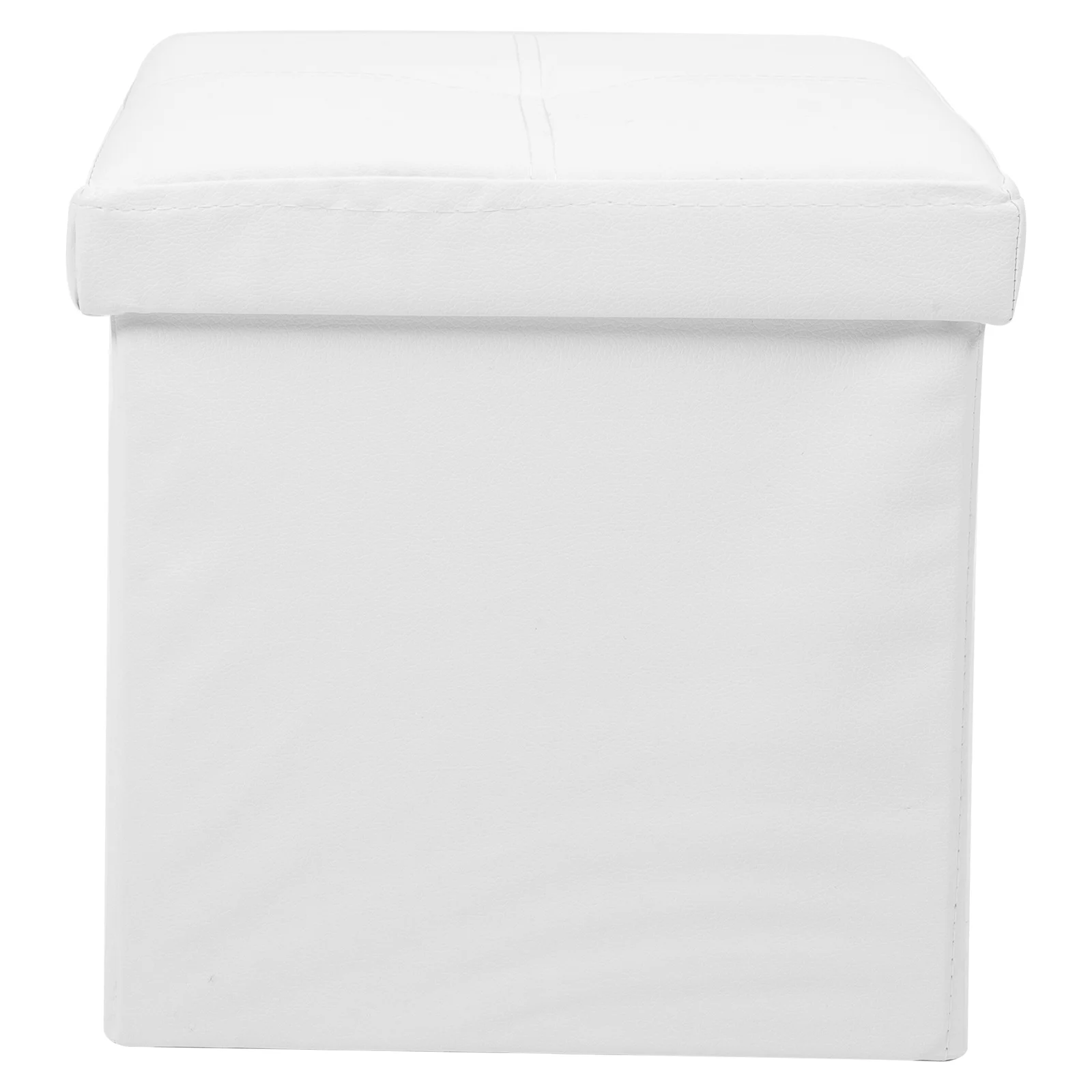 

Beige Folding Linen Storage Box Cube Organizer for Clothes Books Bedroom Living Room Footstool Storage Container