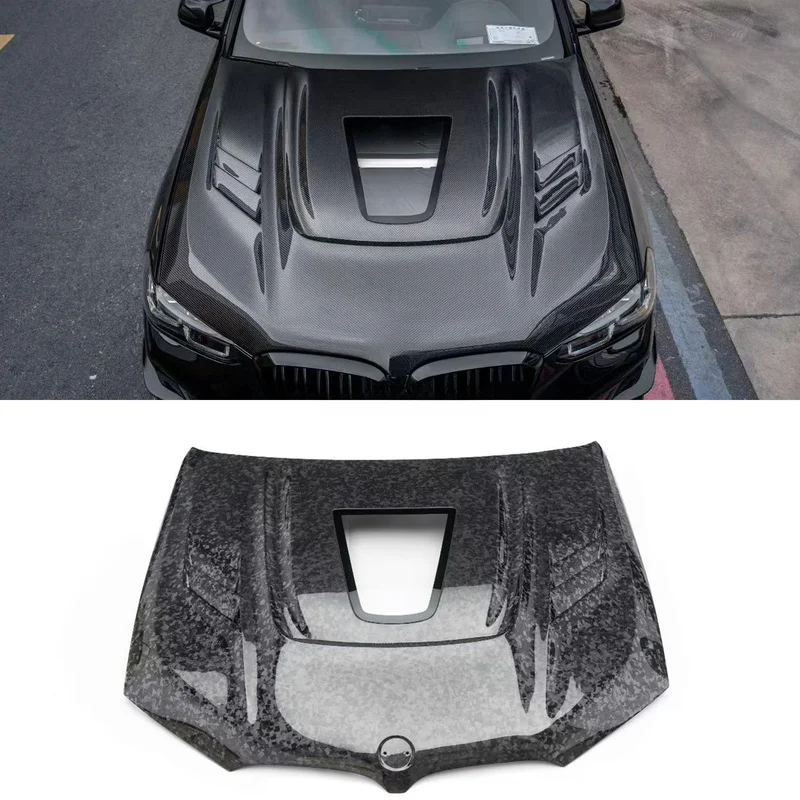 FOR BMW X3 X4 X5 Transparent Upgrade AE Style Carbon Fiber Engine Hood