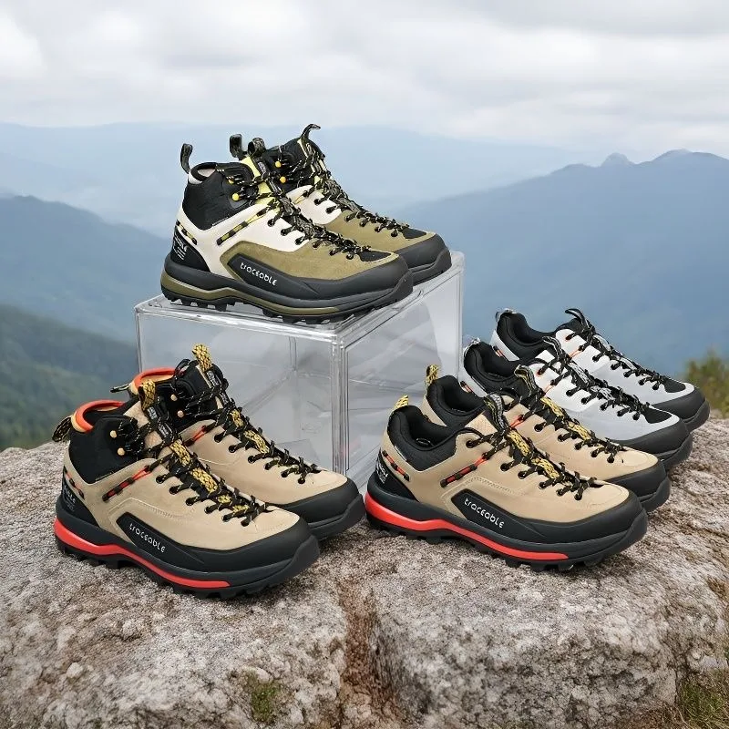

Новые оригинальные удобные нескользящие горные походные ботинки унисекс 2026 года, износостойкие уличные треккинговые ботинки высшего качества