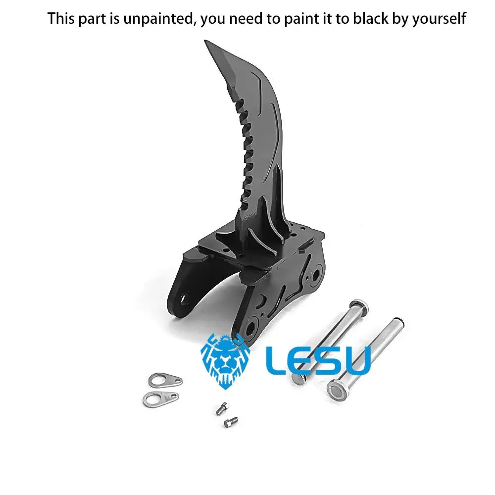 

LESU 1/14 Metal Straight blade Ripper For Remote Control Hydraulic Excavator ET35 Digger Unpainted Scarifier Spare Part TH21457