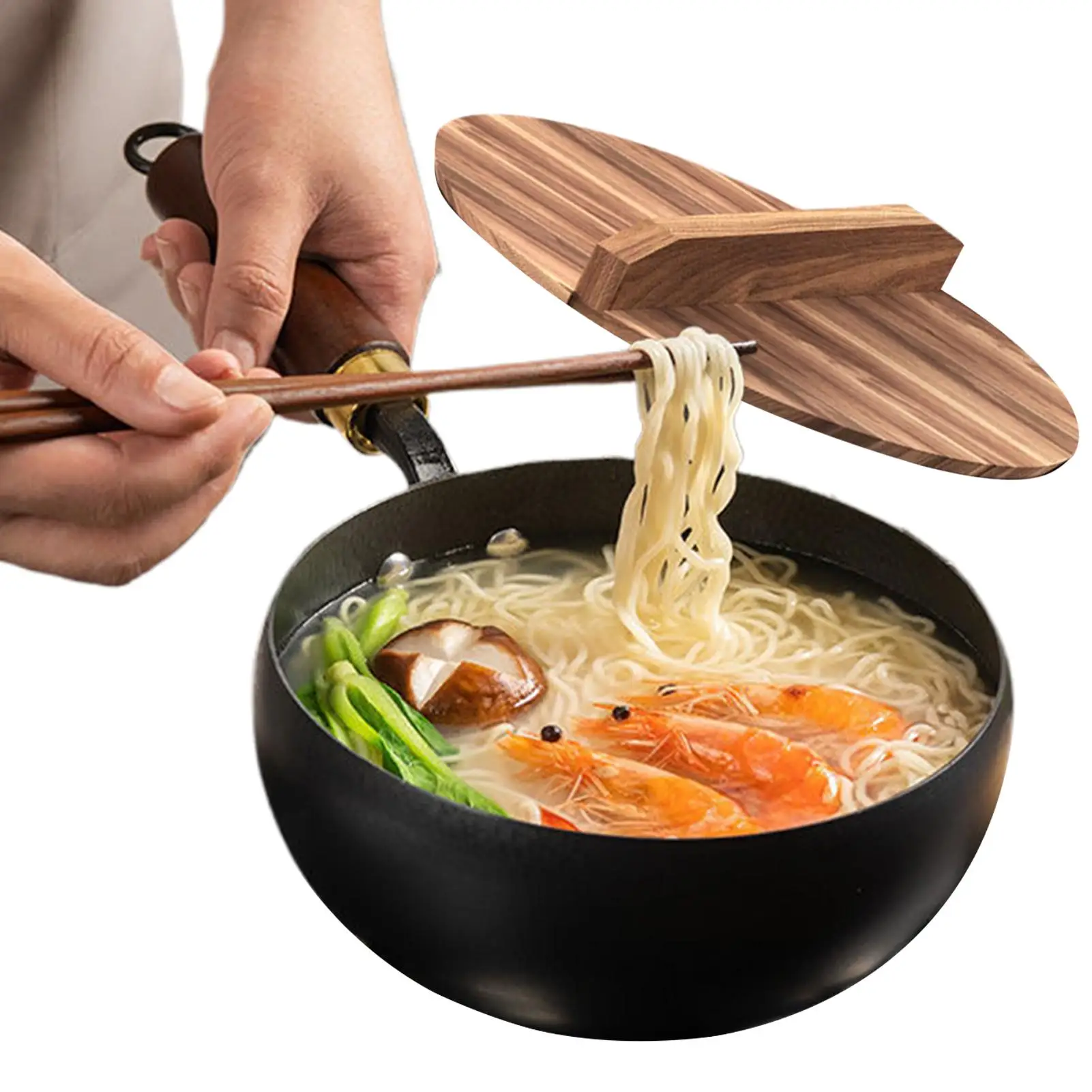 

24cm Wok Pan Steak Cooking Pot Non Stick Pancake Pans Handmade Cast Iron Frying Gas Stove Induction Kitchen Cookware Wok Pan