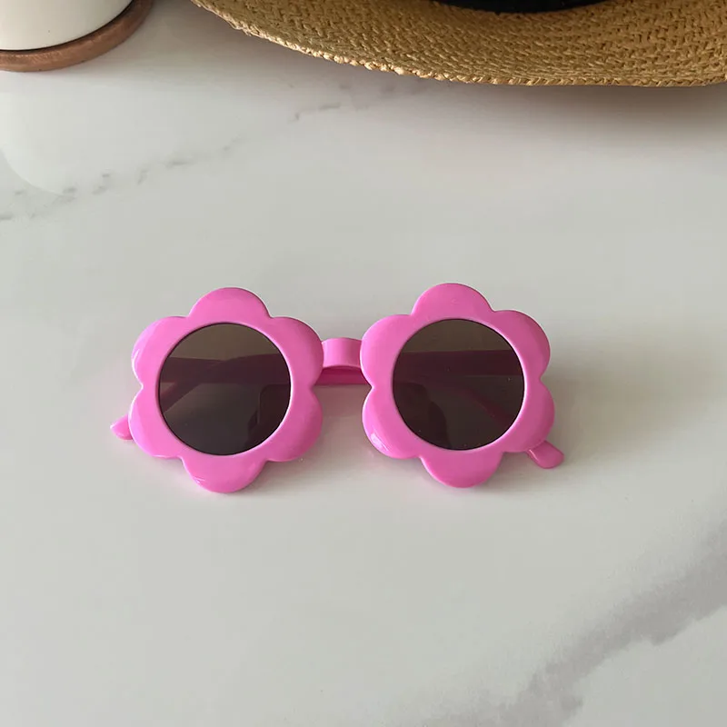 Children Cute Flowers Sunglasses Sunscreen Polarised Kawaii UV Protection Outdoor Beach Holiday Glasses Birthday Party Eyewear