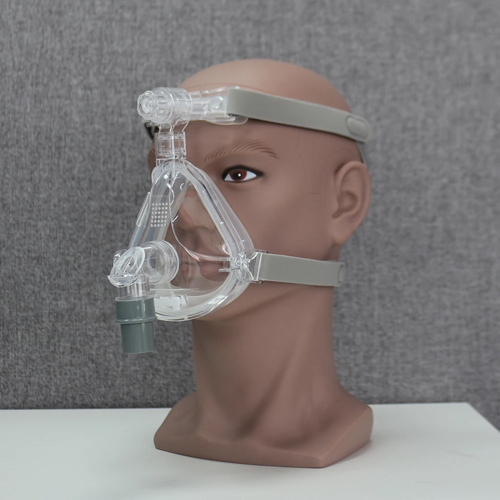 RESOXY CPAP Vollgesichtsmaske Auto BiPAP CPAP Mundmaske Medizinische Silikon-Vollgesichtsmaske mit Kopfbedeckung für Schlafapnoe Schnarchen – Detail 19