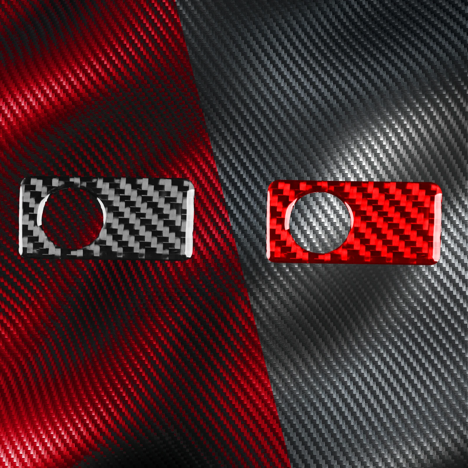 For Porsche 911 992 2019-2023 Modified Carbon Fiber Car Co-driver Storage Box Handle Cover Plate Piano Black Decorative Sticker view 6
