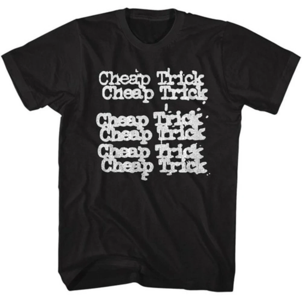 Cheap Trick double-sided black T-shirt unisex top Men's casual loose Harajuku streetwear shirt  oversized t shirt