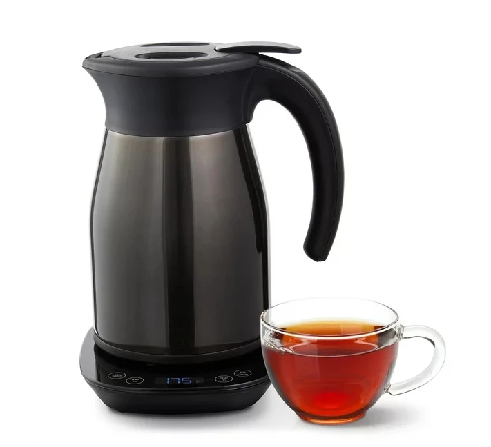 Dash Insulated Electric Kettle  Cordless Hot Water Kettle - Black Stainless Steel, 57oz/1.7L