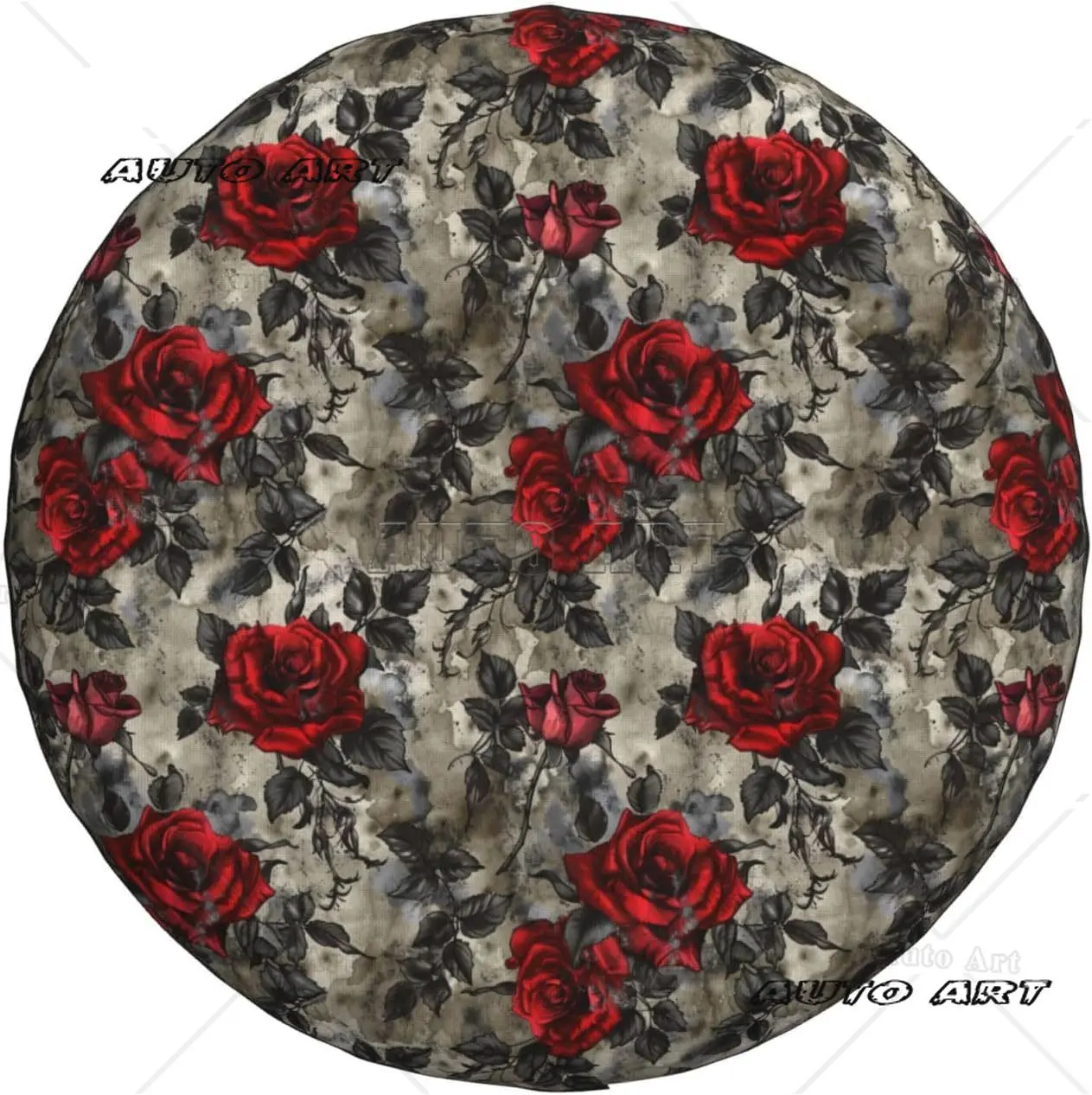 

Готический чехол для шин с розой, защита от грязи, чехлы для запасных шин, устойчивые к атмосферным воздействиям для прицепа, внедорожника, грузовика