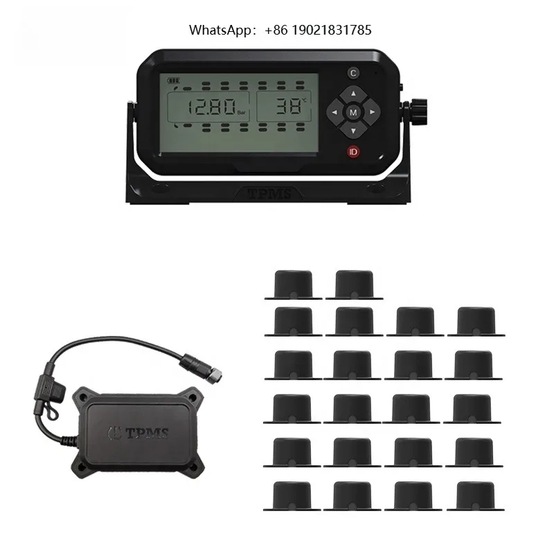 Internal 14 Wheel Internal Paste Sensor Truck Trailer TPMS Alarm System Tire Pressure Monitoring System