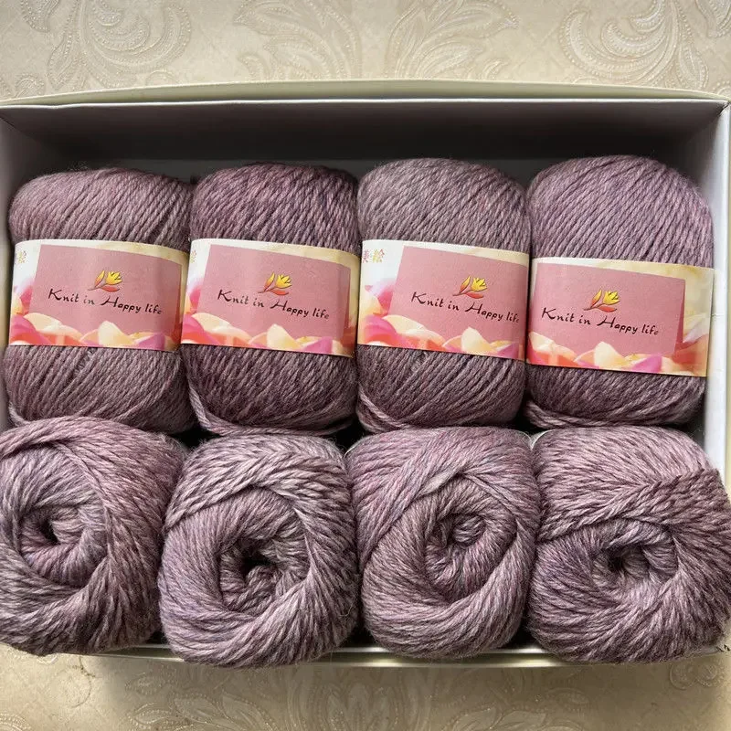 500g/set Segment Dyeing Wool Knitting Yarn Sweater Cardigan Hats Scarf Shawl Diy Soft Comfortable Fluffy Warm Gradient Thread