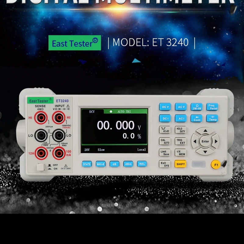 East Tester ET3240 High Accuracy Desktop Digital Multimeter Automatic Counts Benchtop 3.5