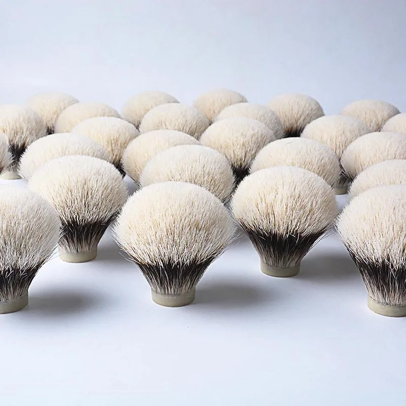 Two Band Badger Shaving Brush Knot Soft Badger Hair Brush Head Handmade Wet Shave Kit Good Backbone Soft Tip For Shaving Brush