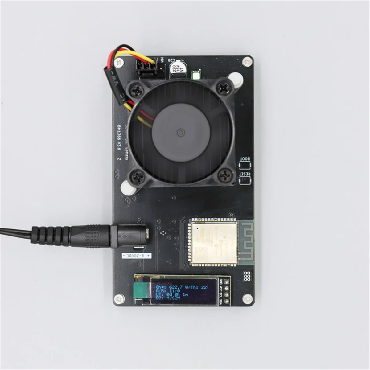 Imagem -05 - Bitaxe-diy Kit para Bitcoin Asic Btc Solo 320gh s com Fonte de Alimentação com Ficha Conosco