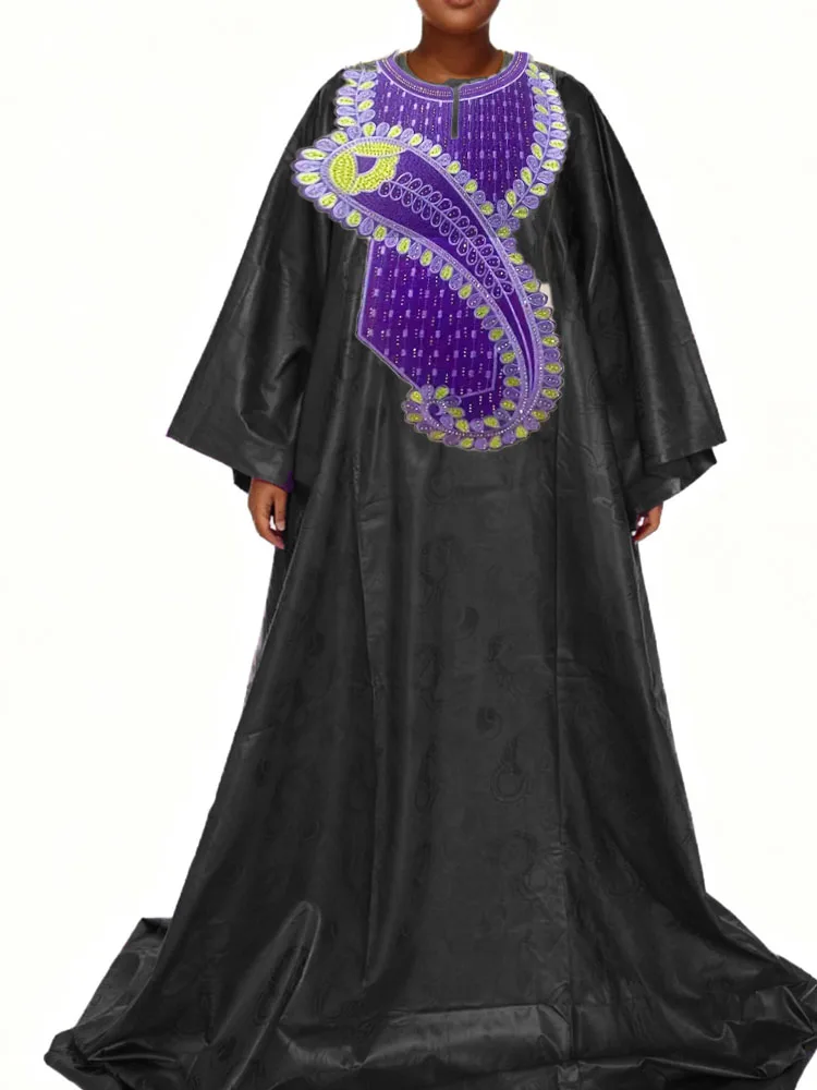 

Вечерние платья Bazin Riche с воротником и вышивкой 2025, роскошные африканские платья Анкара для вечера, свадьбы и дня рождения