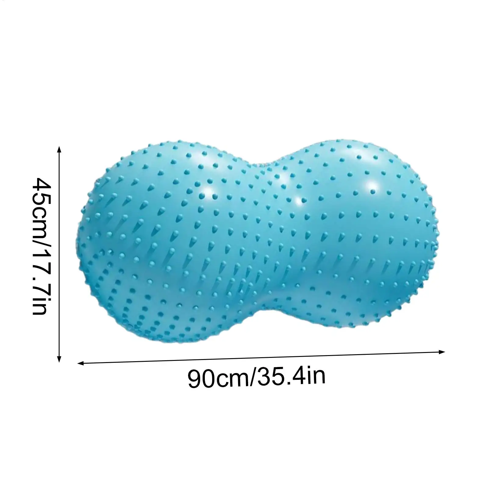 كرات التمرين على شكل جوز الفول التدليك الحسي مع مضخة هواء كرة تمرين اليوغا للتمرين المنزلي والحمل والنساء البدنيات #6
