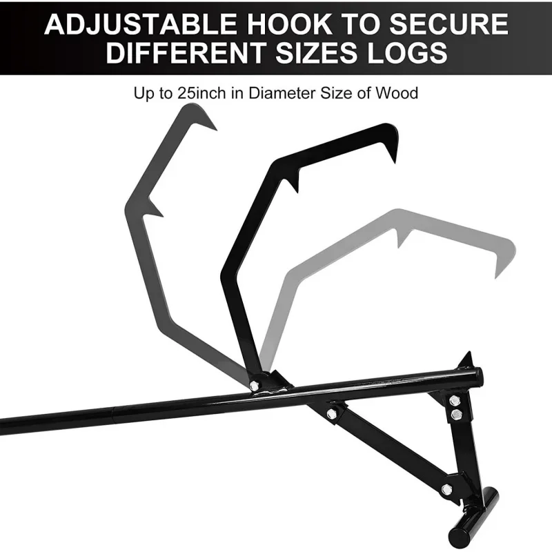 Log Lifter Stand, Heavy Duty Log Jack for Chainsaw, Portable Timber Support Bracket for Outdoor Logging