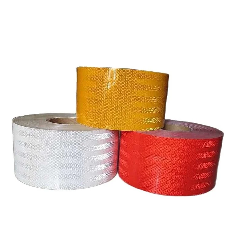 10CM Super Self-Adhesive PET Super Reflective Warning Safety Tape Truck Road Traffic Construction Site Floor Wall Warning Strip