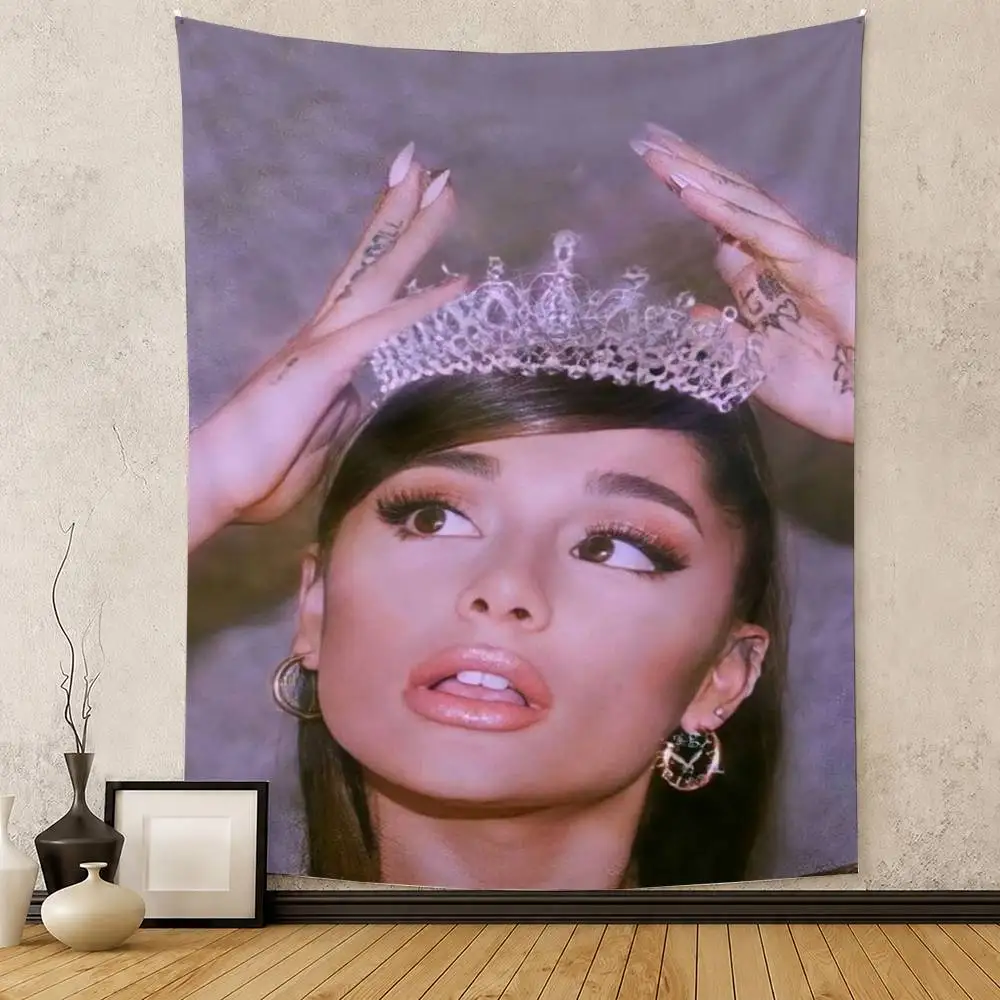 Hot Singer Ariana Grande Flag Digital Printing Banner for Garage Wall Out Door Decoration
