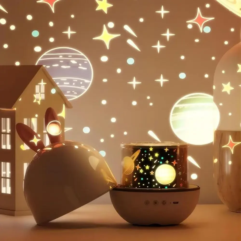 Led Night Light Dreamy Spin Starry Sky Projector Lamps USB Lamp for Children's Room Home Bedroom Decor Lights Kid Christmas Gift