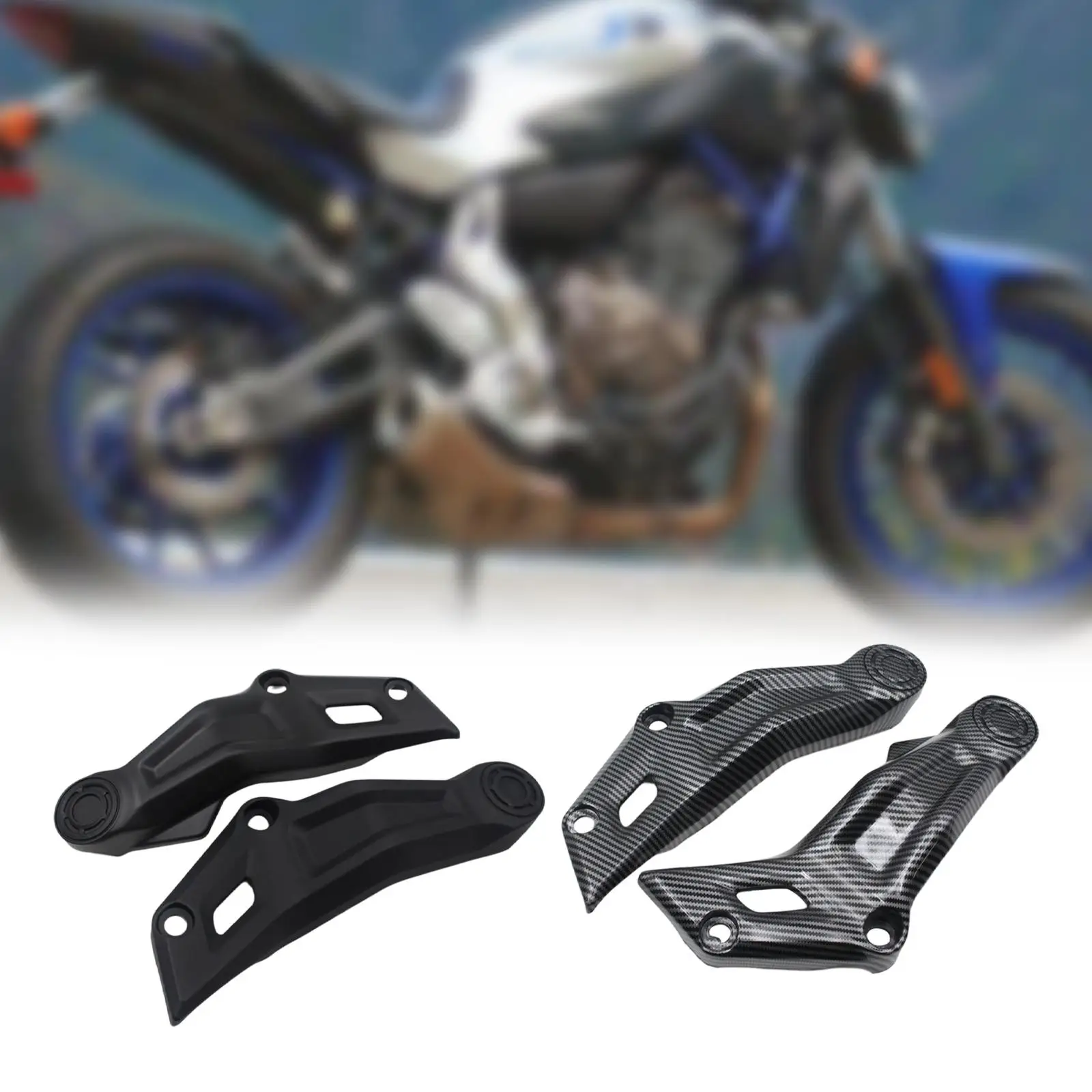 

2 Pieces Frame Side Panels Sleek Practical Guards for Yamaha FZ07 MT07
