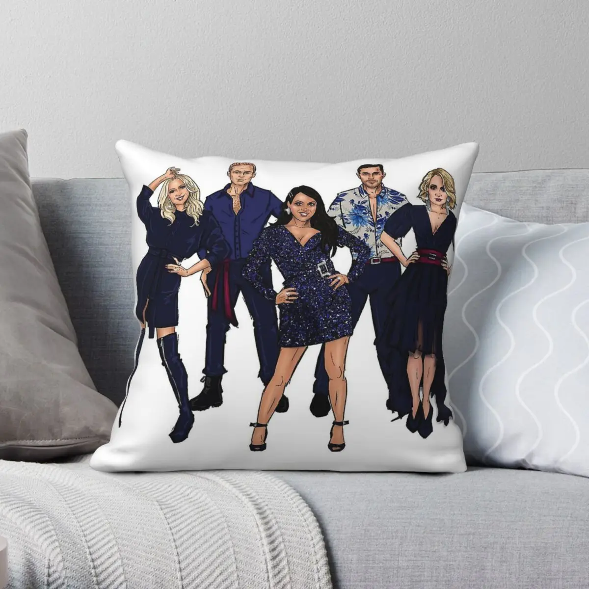 Celebrating The Icons Steps Square Pillowcase Polyester Linen Velvet Printed Zip Decor Bed Cushion Cover 18