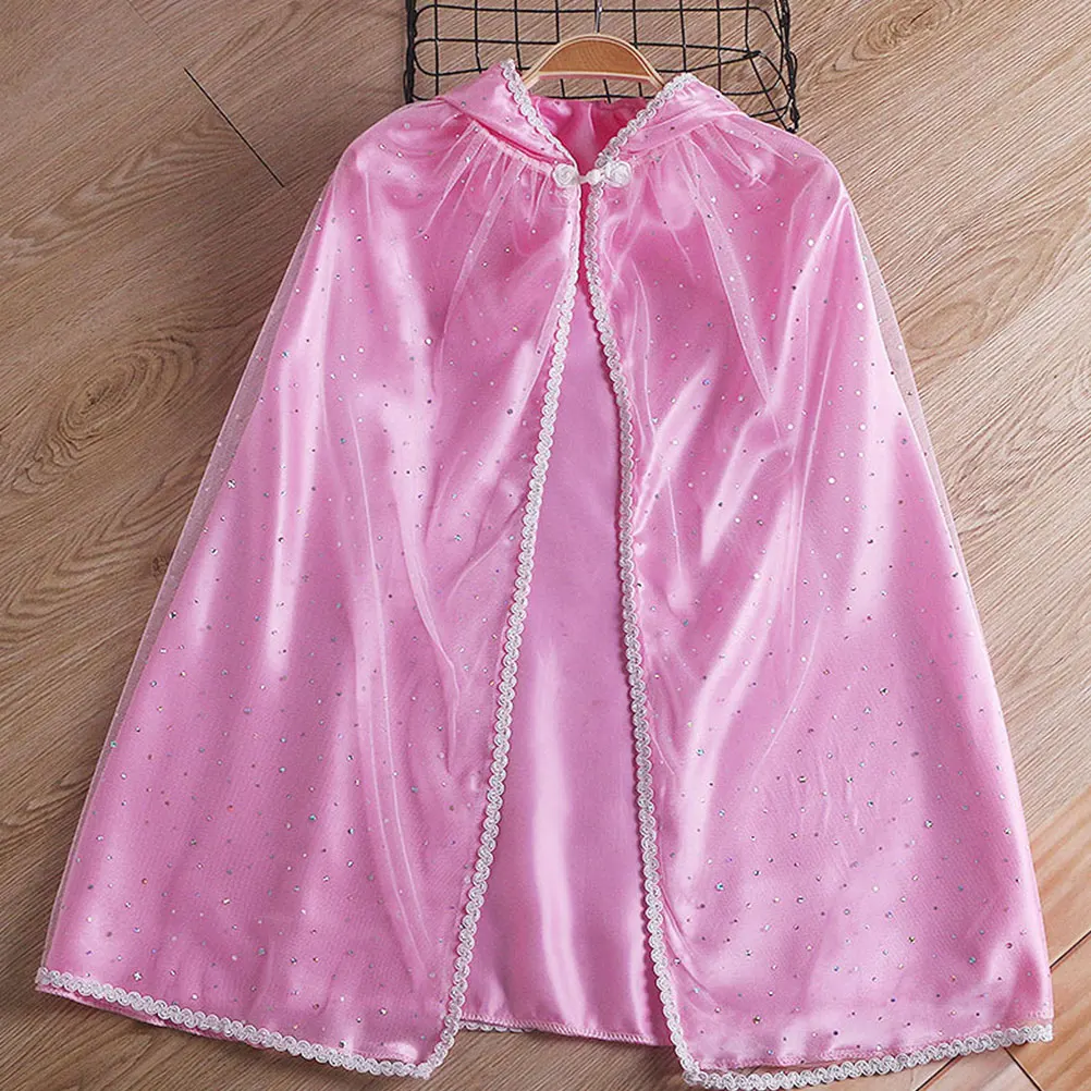 

Autumn Winter Cape Kid Girl Shawl Dress Chemical Fiber Cloak Children Soft