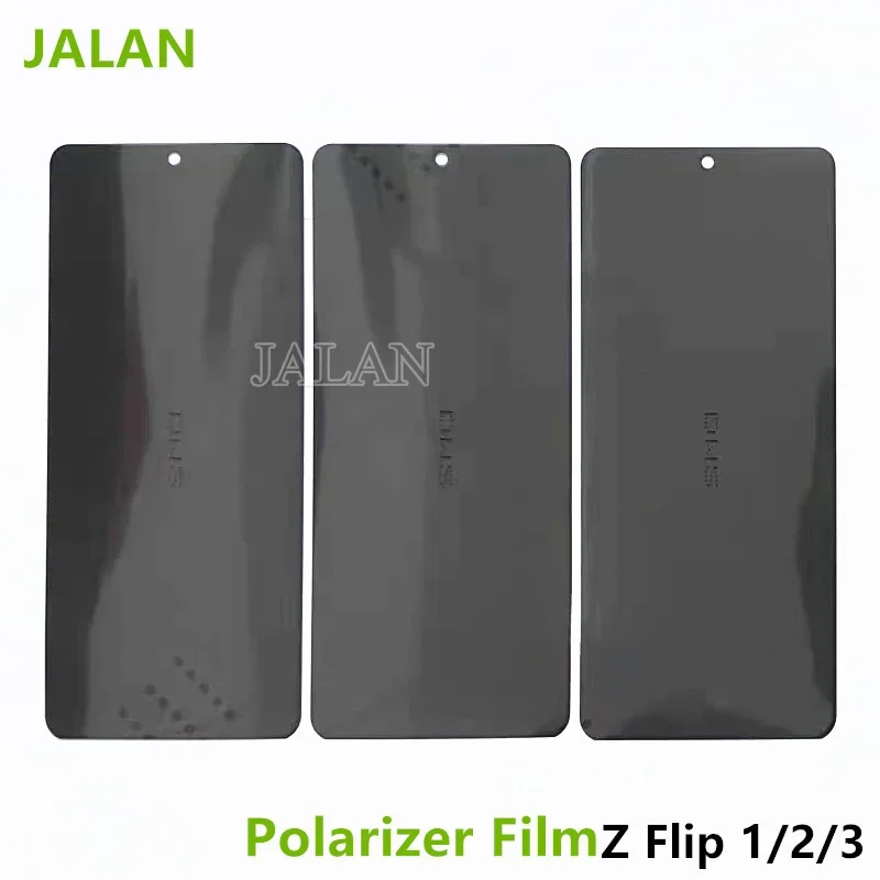 10pcs LCD Front Polarizer Film for Flip Series zflip 1 2 3 Display Refurbished Replacement Repair Double-layer Polariser Film