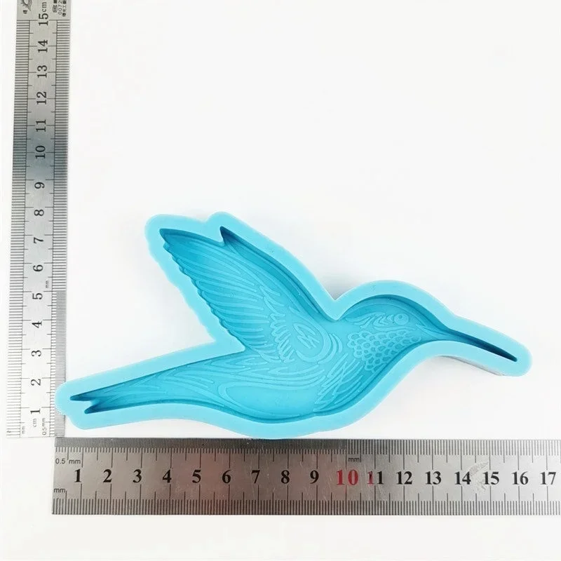 Shiny Glossy Hummingbird Resin Silicone Mold, Bird Mold Silicone Keychain Molds, Resin Mold, Epoxy Resin Casting Mold, Fondant C