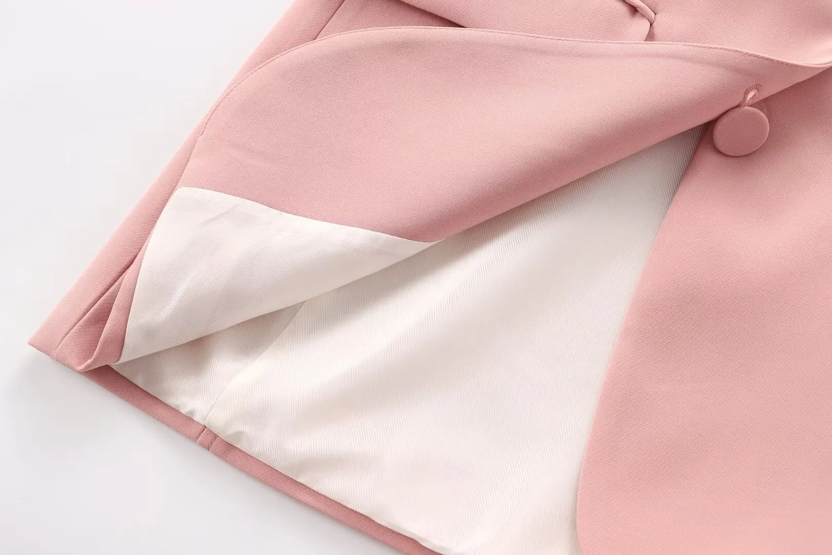 Tangada 2024 Fashion Women Pink Suit Coat Pockets Lady Blazer Outwear 3H0462