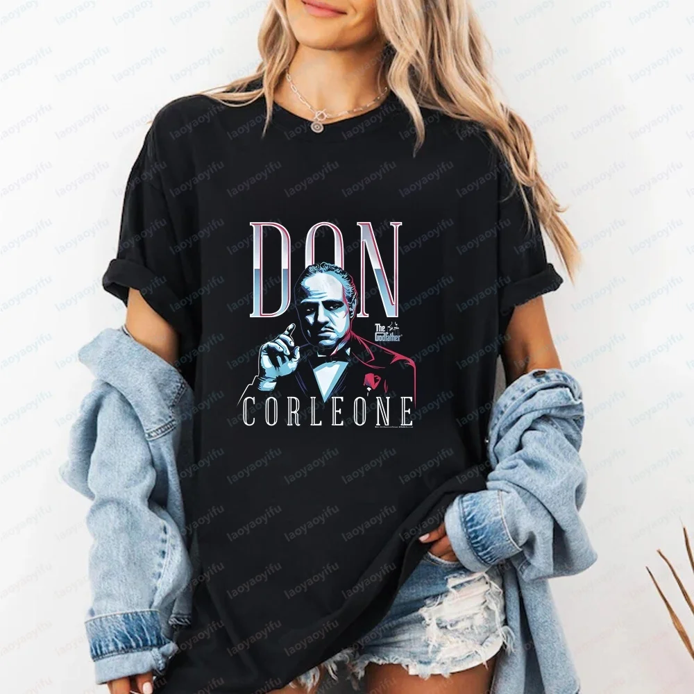 The Godfather - Summer Relaxed Trend Original Streetwear Short-sleeved Unisex Pattern Large-sized Comfortable T-shirt