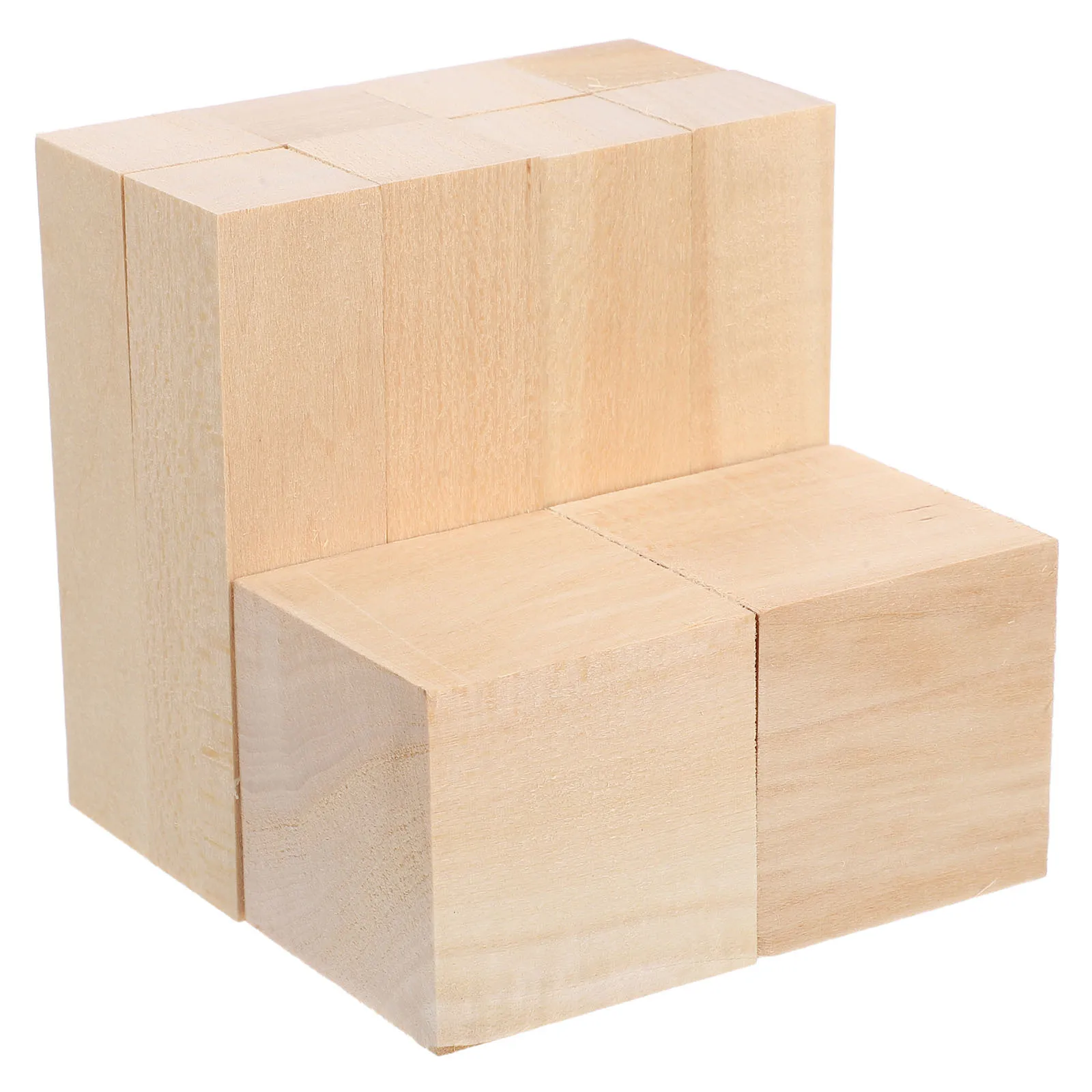 

10Pcs Basswood Carving Blocks Cubes Uniform Grain Easy Carving Wood for Whittling DIY Projects Beginners Unfinished Wood Blocks