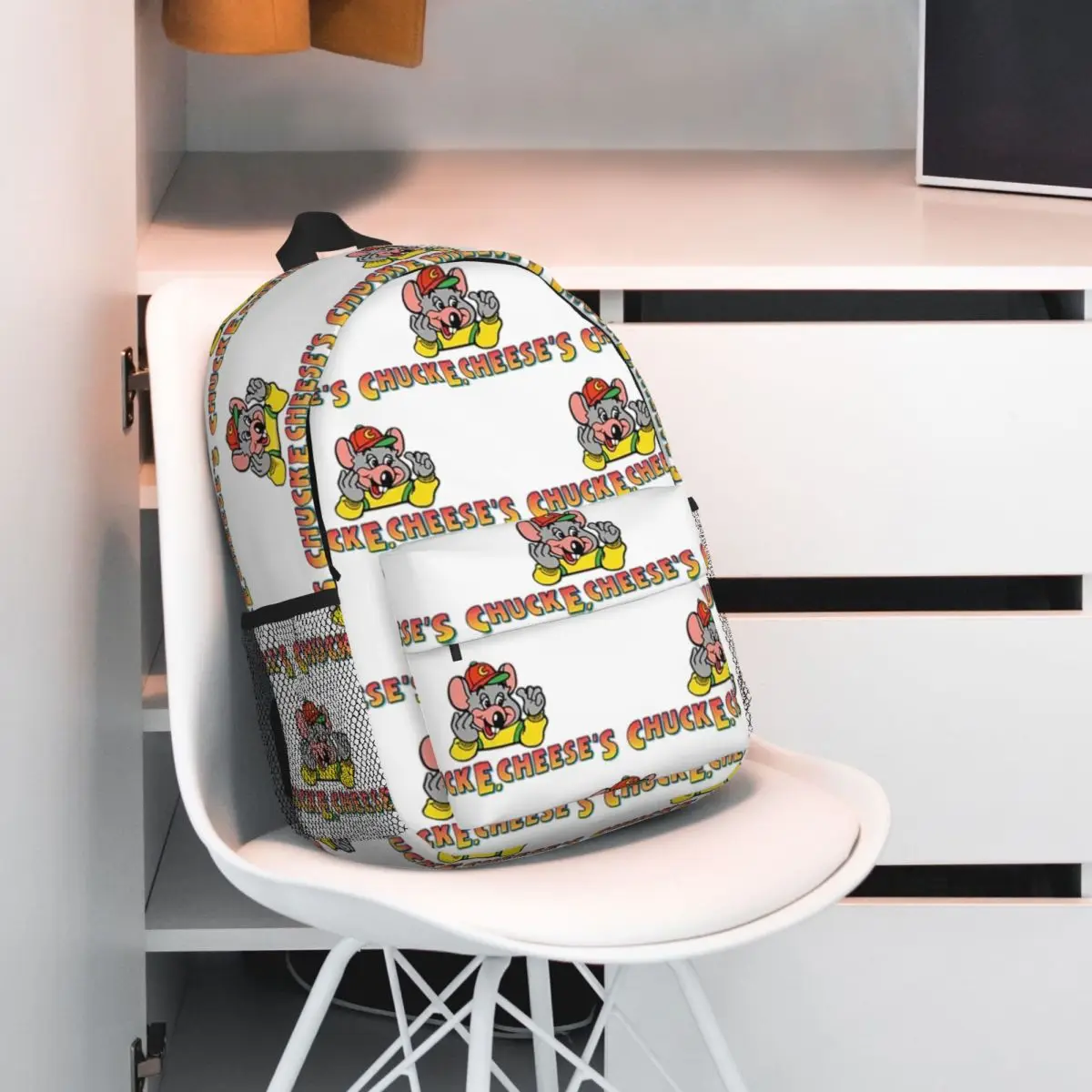 Chuck E Cheese Backpack Hot Sale Daypack Large Capacity Boys Girls BookBag Shoulder Bags for Men Women School Bag