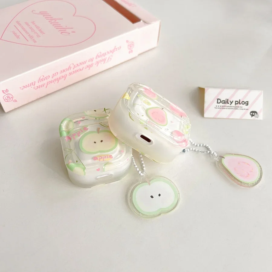 For Apple Airpods Pro 2 Case Airpod 3 Cartoon Sweet Fruits Cover Cute Air Pods Pro Hearphone Silicone Case Airpods 2 Cover