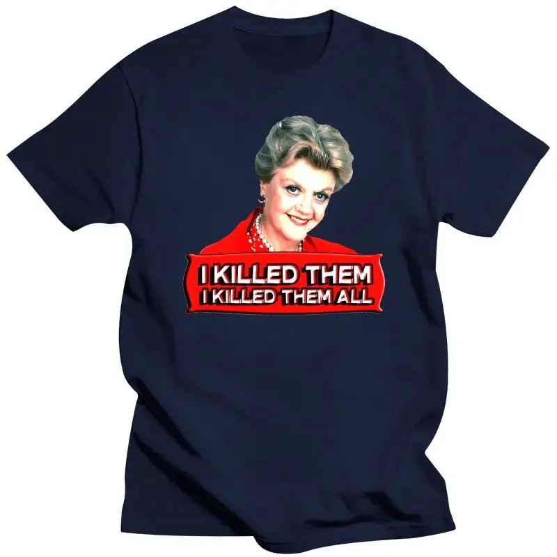 all sizes S 5XL men's Black   Mens Clothing Angela Lansbury   Murder She Wrote Confession. I Killed Them All. 7512X men clothing