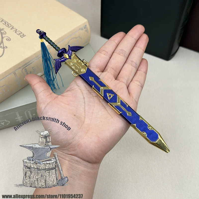 21cm Master Sword Link Breath of the Wild Tears of the Kingdom LoZ Game Peripherals Metal Weapon Model Home Ornament Crafts Toys