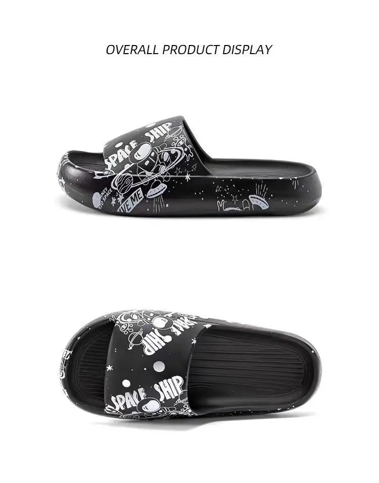 1pc Pattern Cartoon Women And Men New Fashion Good Quality Slippers Outdoor Summer Lady Home Slide