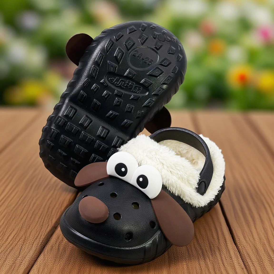 Nuove scarpe di cotone autunnali e invernali, scarpe di cotone per cani con orecchie grandi, pantofole di cotone con isolamento felpato, scarpe con suola morbida