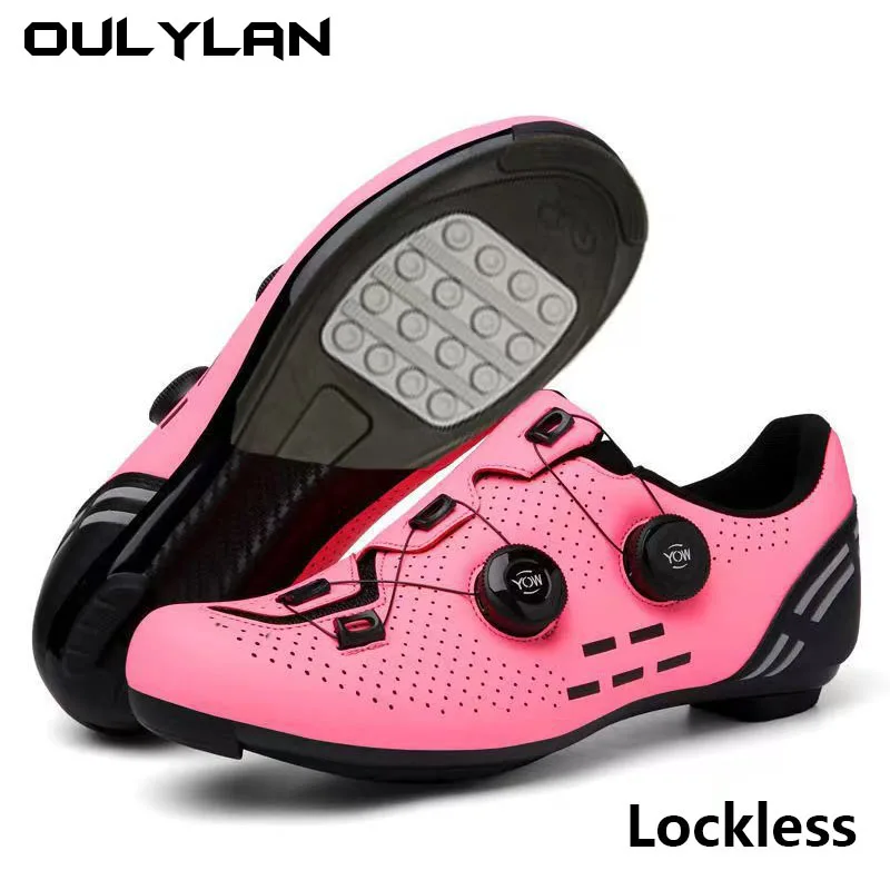 Bicycle Shoes Power Assist Cycling Lock Shoes Road Self-Locking Cycling Shoes Hardsole Mountain Sneakers Cycling Shoes for Men