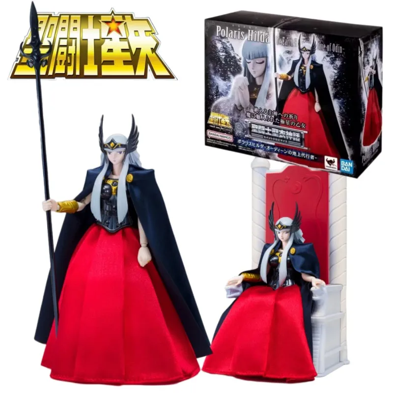 Bandai Saint Seiya Saint Cloth Myth Polaris Hilda Hiruda Odin's Earthly Spokesman Ver. Pvc Anime Action Figures Model Toy