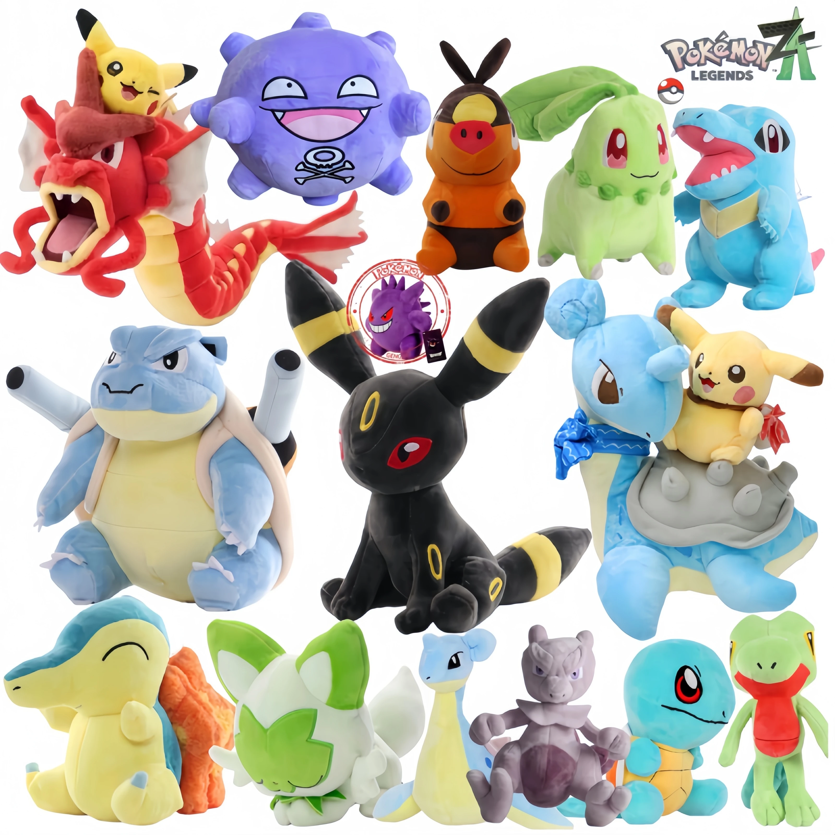 Umbreon Plush Toys Gyarados Lapras Latios Latias Plush Doll Blastoise Plush Koffing Stuffed Toy Creative Anime Cartoon Gift