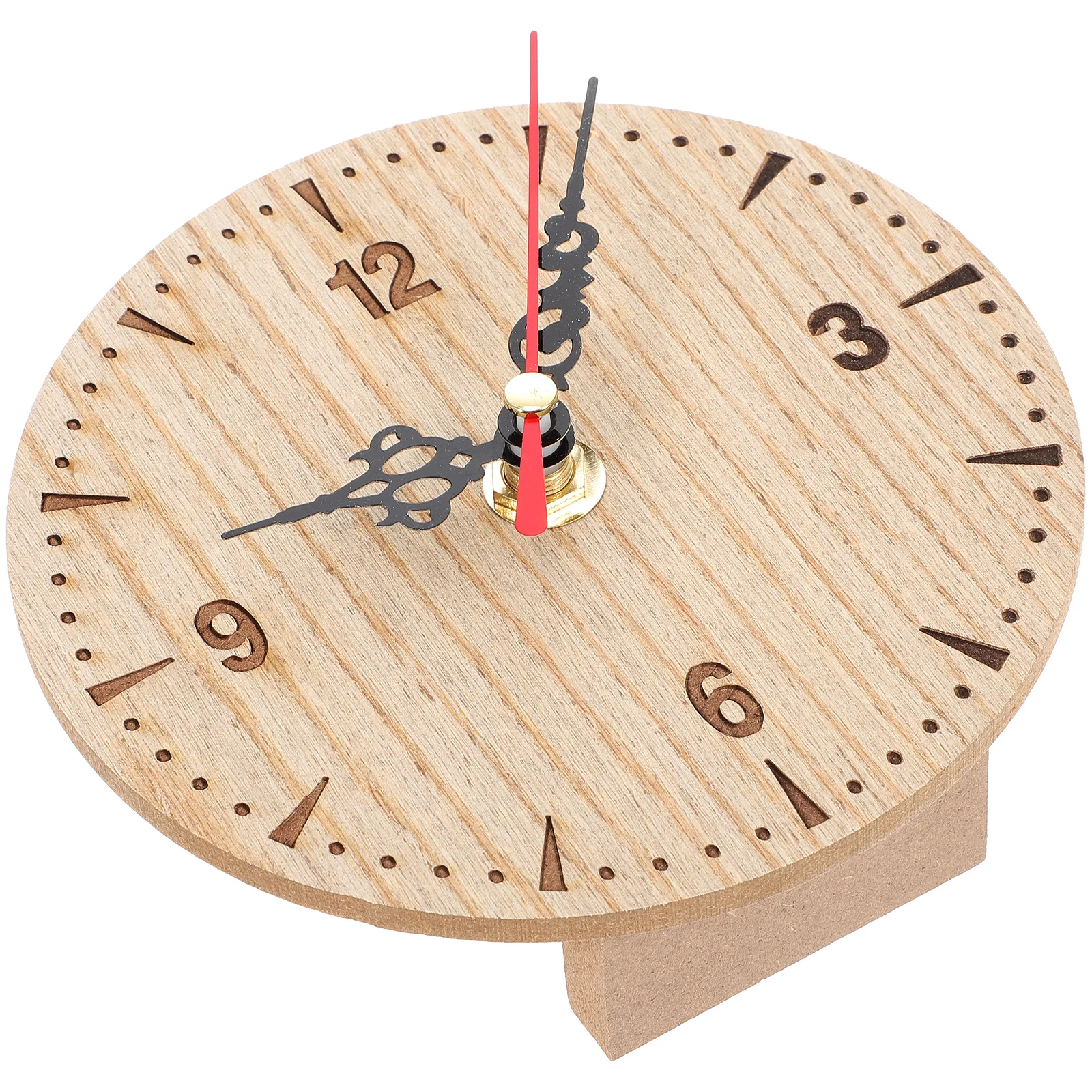

Silent Wall Clock Retro Round Non Ticking Operated Wooden Hanging Clock Decor Farmhouse Vintage Style for Home Office