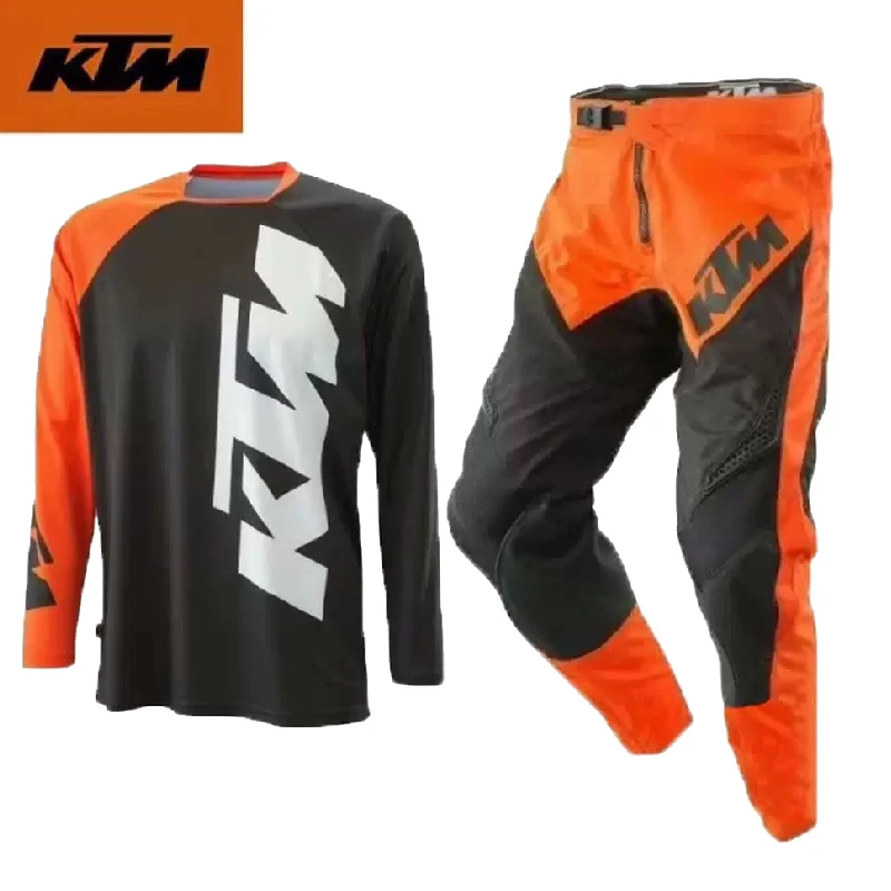 

2025 New Original KTM Motocross Gear Set Mx Power Wear Off Road Jersey Set ATV Kit Breathable Dirt Bike Combo Suit Moto Kit
