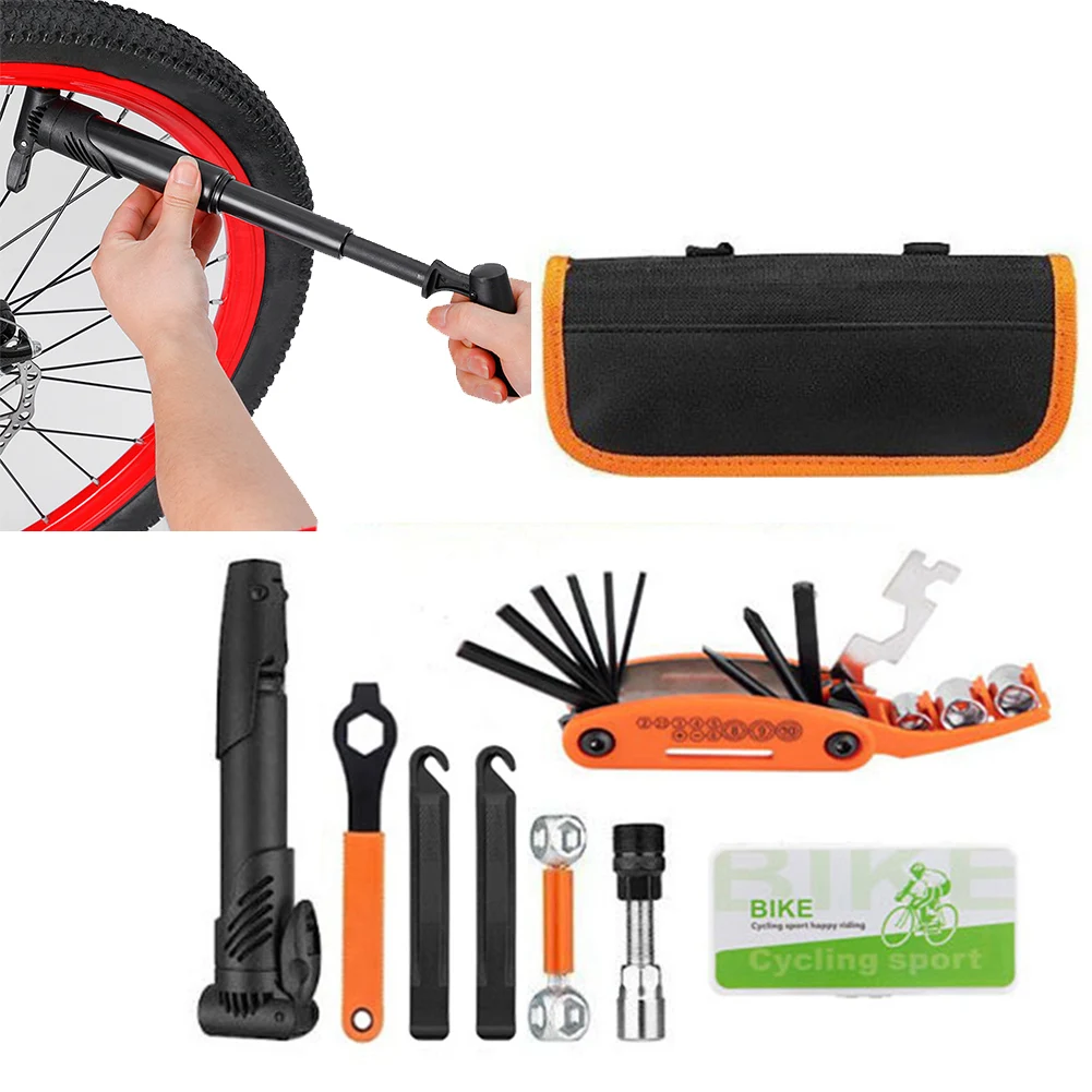 

Комплект для обслуживания велосипеда на большие расстояния Комплект для ремонта велосипеда Универсальный комплект для ремонта велосипеда Комплект для обслуживания велосипеда