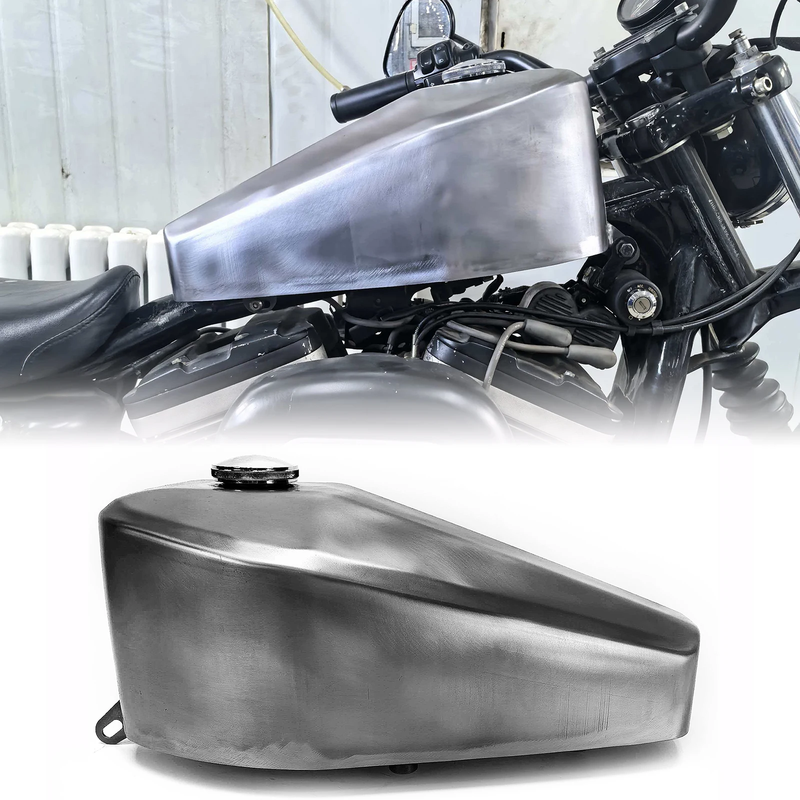 12L Motorcycle Petrol Gas Fuel Tank For Harley Davidson Sportster XL XL1200 883 XL883 1995-2003