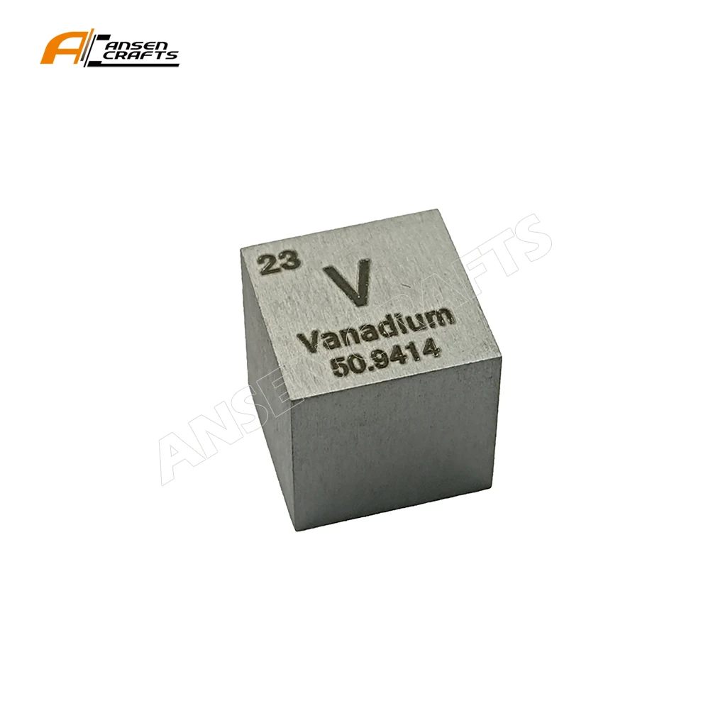 10mm  Pure  Vanadium Cube Hot Selling  Metal Element Cube 99.9%