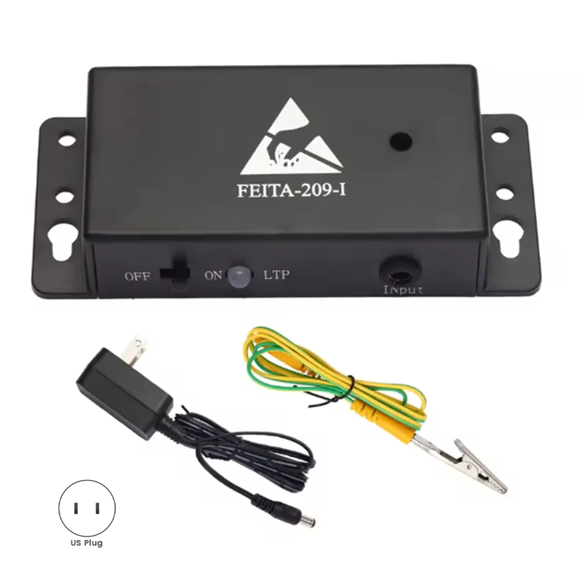 A83Z Anti Static Wrist Strap Monitor ESD Wrist Strap Tester Anti-Static Wristband Alarm Grounding Work Status Instrument US